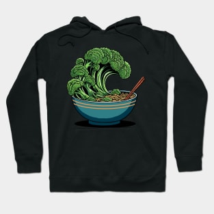 The Great Wave off Broccoli Hoodie